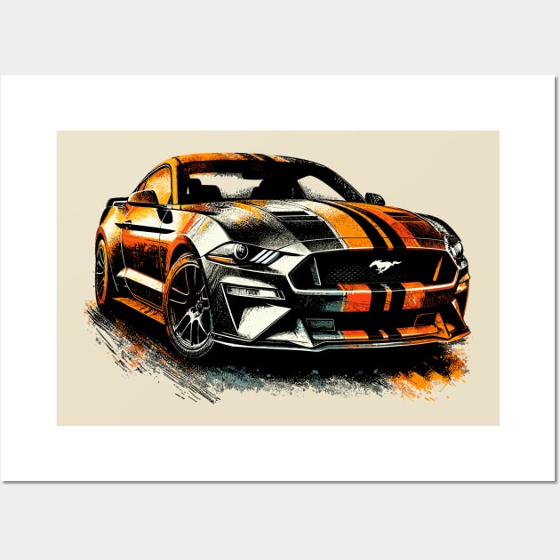 Ford Mustang Wall Art by Vehicles-Art